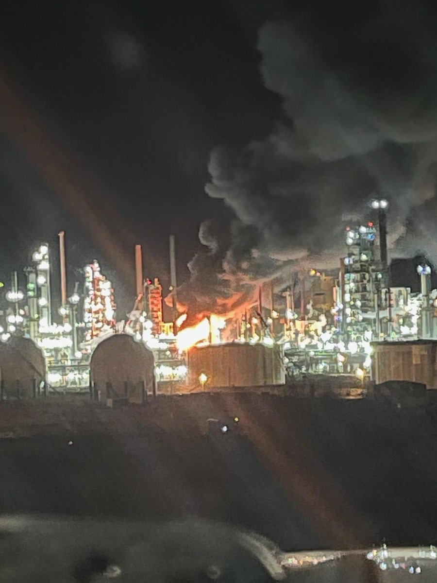MONTANA BILLINGS.    report of a large explosion has taken place at the Exxon refinery.  No injuries have been reported at this time as the fire continues to burn