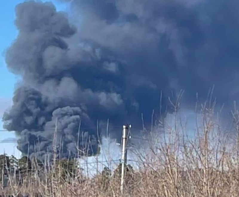 Big fire at chemical plant in Kinishma of Ivanovo region. 143 employees were evacuated