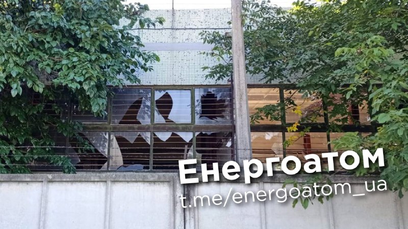 Russian missile strike at industrial zone of Pivdenno-Ukrainska nuclear power plant, 300 meters to reactors
