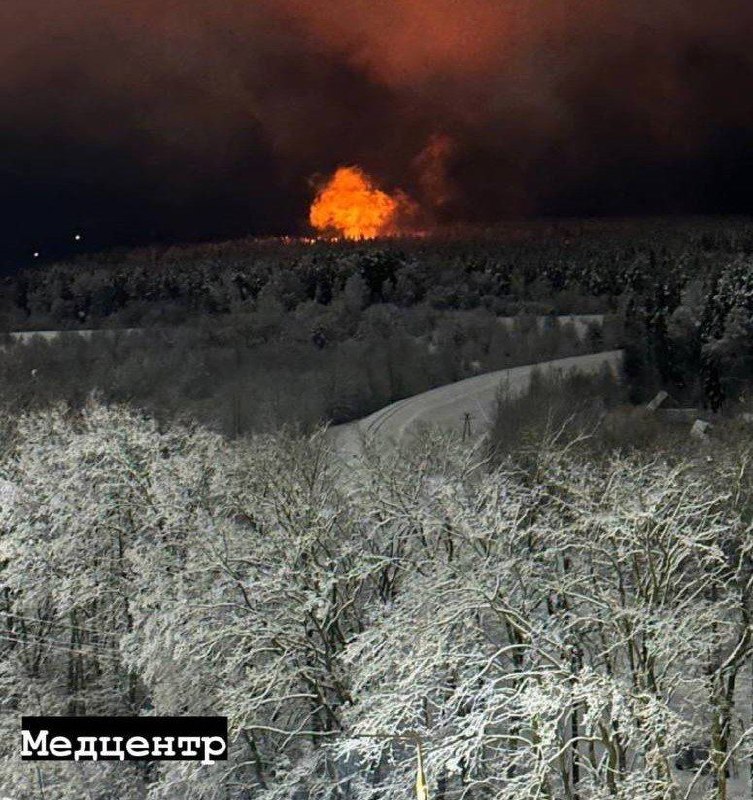 Explosions and fire were reported at substaion in Vitebsk, blackout in some districts