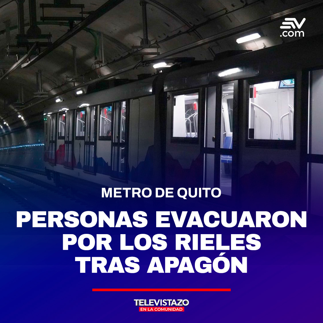 Around 7:00 p.m., the Quito Metropolitan Metro Company confirmed that the transportation system is now operating normally
