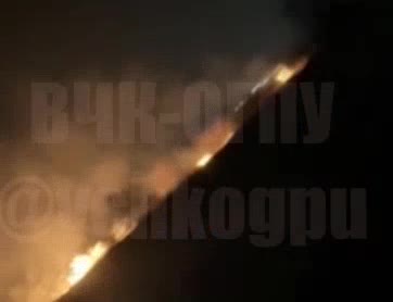 Fire reported as result of the drone attack in Slaviansk-na-Kubani of Kradnodar Krai