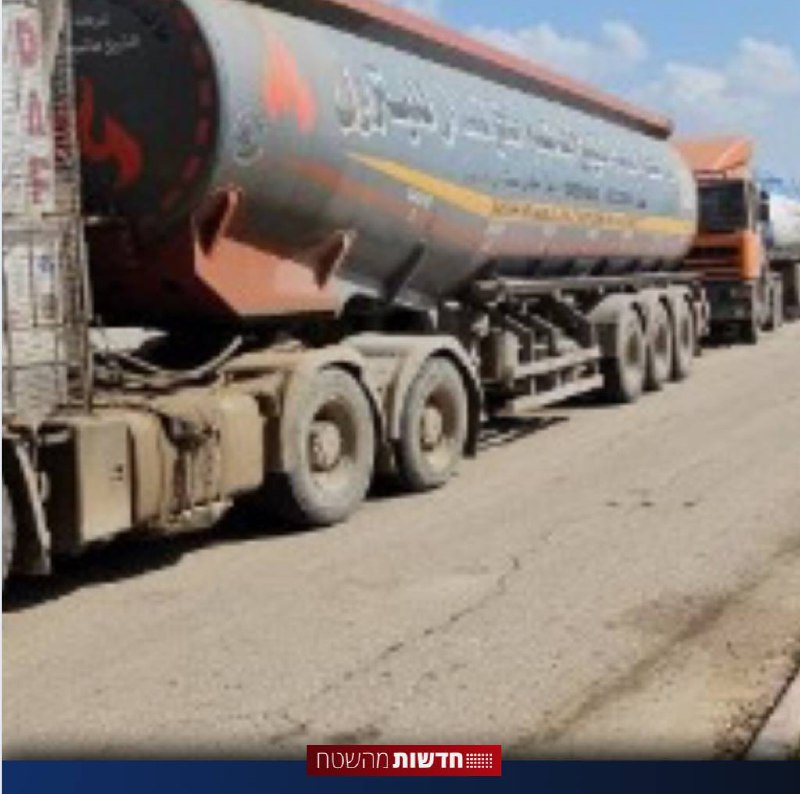 Large quantities of fuel arrive at the power plant in the center of the Gaza Strip