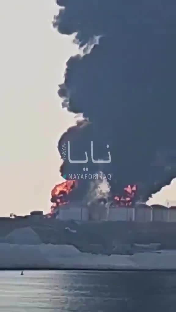 Oil storage facilities at Oman’s Salalah port were struck. Oman TV reported that drones hit fuel tanks at the port