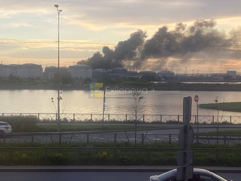 Drones han atacado una terminal petrolera en San Petersburgo.