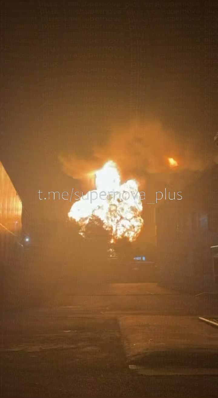 מחסן נפט הותקף במיכאיילובסק, מחוז סטברופול ברוסיה.
